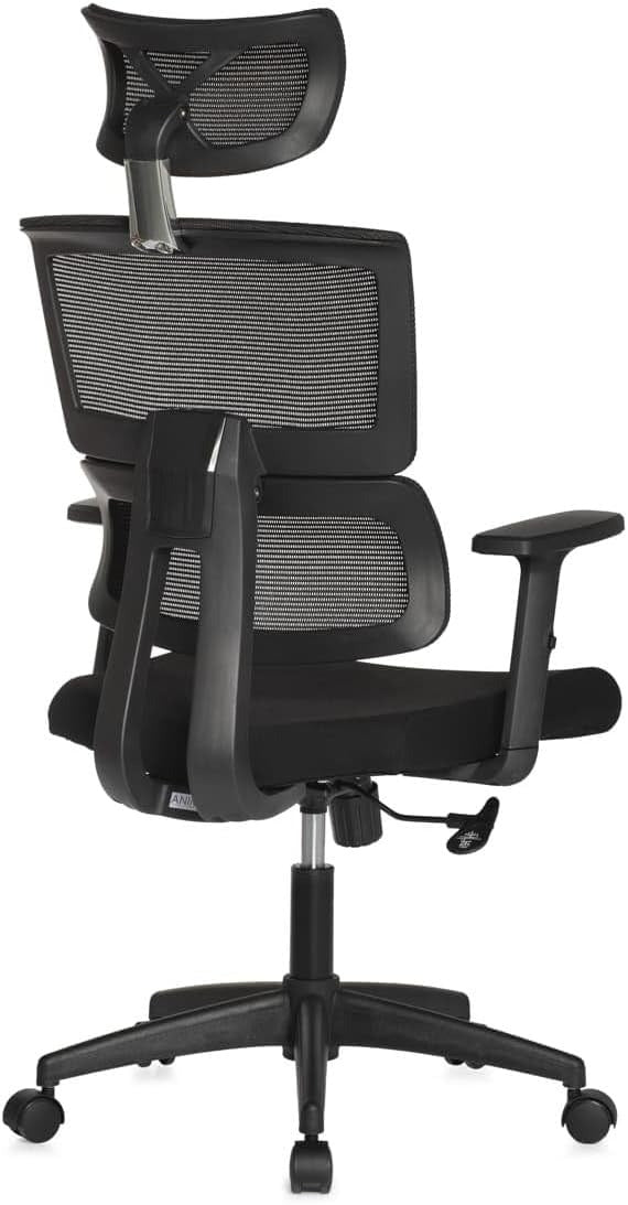 Cadeira Para Escritório Ergonômica Office Gamer Giratória Anima ANM701P Preta