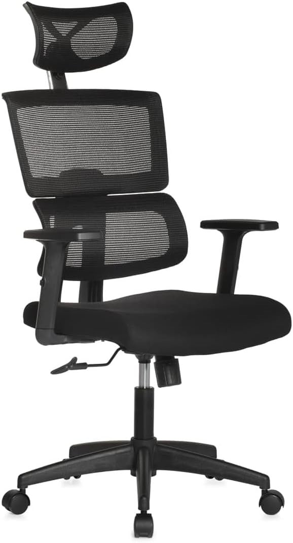 Cadeira Para Escritório Ergonômica Office Gamer Giratória Anima ANM701P Preta