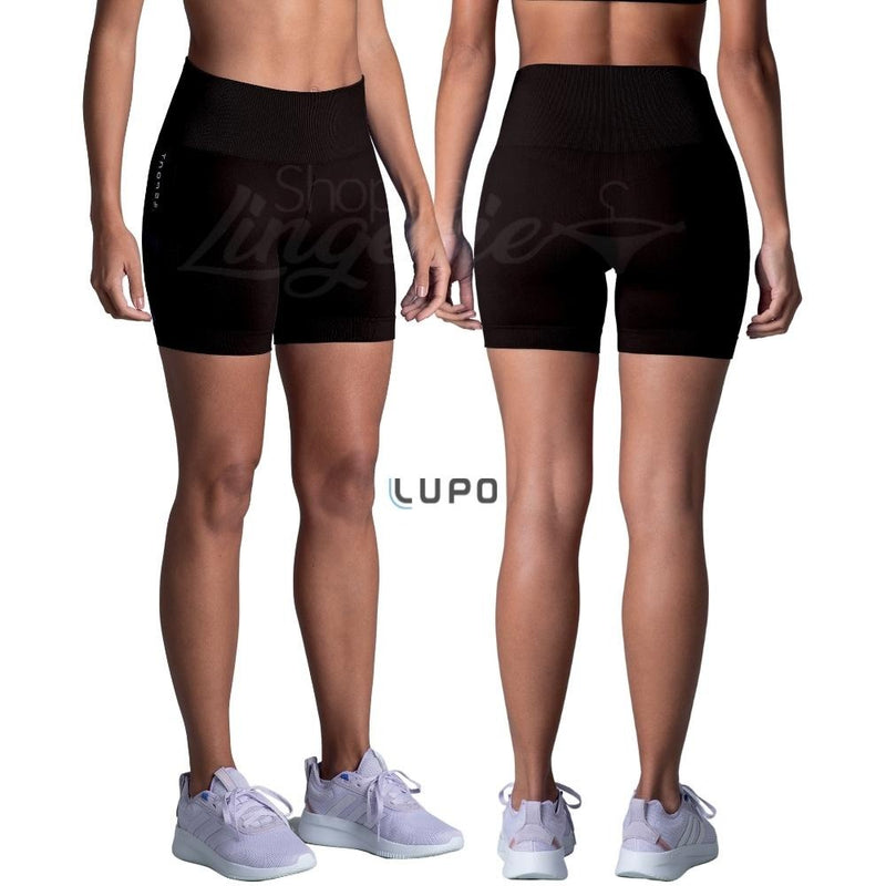 5 Shorts LSport Lupo Sem Costura Basic Cos Com Borda Interna Com Silicone Compressao Fitness