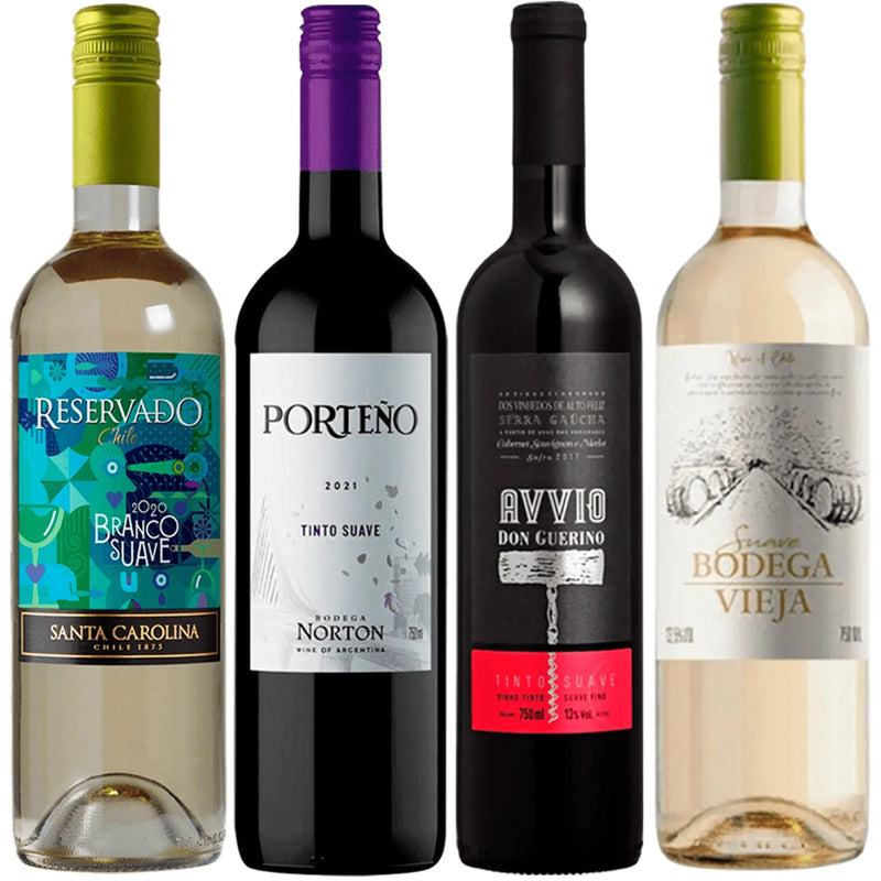 Kit Seleção 8 Vinhos Suaves